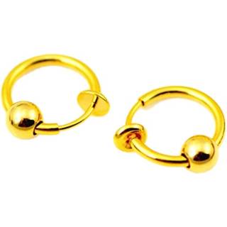 2-pakke guld clip-on næse ring falsk piercing næse septum