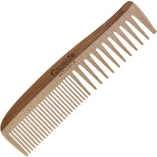 Giorgio Gionat6 Natural Wooden Comb Hair Detangler - Half Fine Tooth and Wide Tooth Comb til krøllet hår Bambus og Beechwood Hair Combs til tykt