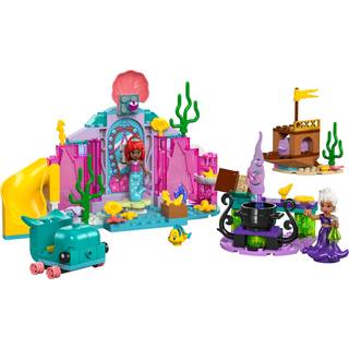 Lego Disney Princess Ariels Crystal Cavern Buildable Disney Toy Playset for Kids Ariel Princess Mermaid Mini Doll and Fish Figure Treasure Chest