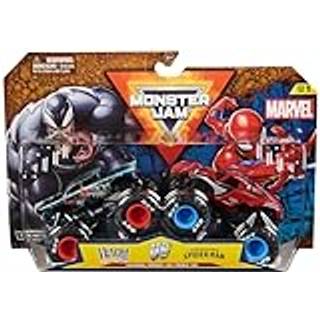 Monster Jam Marvel Official Venom Vs. The Amazing Spider-Man Die-Cast Monster Trucks 1:64 B?rneleget?j til drenge og piger fra 3 ?r og opefter