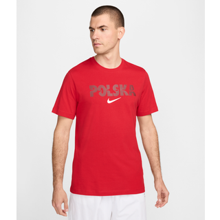 Polen Crest Nike football-T-shirt til mænd - rød - XXL