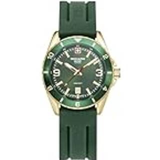 Swiss Alpine Military 7034.1814 Herrenuhr Sierra gold grün 42mm 10ATM