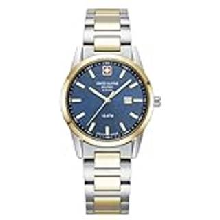 Swiss Alpine Military 7767.1145 Damenuhr Argos bicolor blau 34mm 10ATM