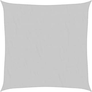 solsejl 7x7 m 100 % polyesterstof lysegrå