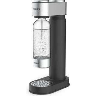 Philips GoZero sodavandsmaskine sort stål inkl. CO2-flaske