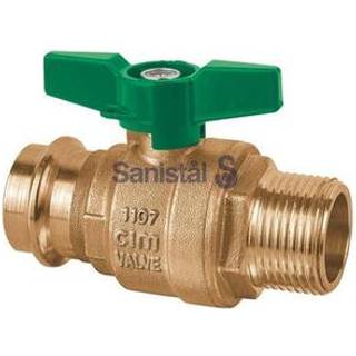 Kuglehane cimpres 15-1/2'' nippel/pres