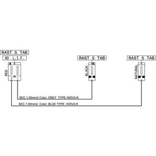 Electrolux sele, termostat for overophedning, hovedelektronik, J8,1610mm 140036585010