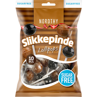 Nordthy Sukkerfri Slikkepinde 2 Varianter (100 g)