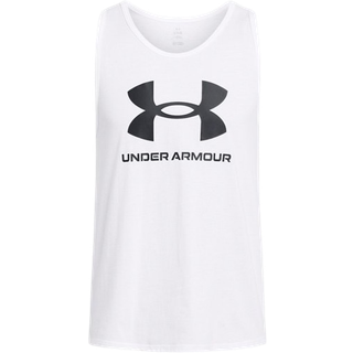Under Armour Logo Men's Tank White / Black XL