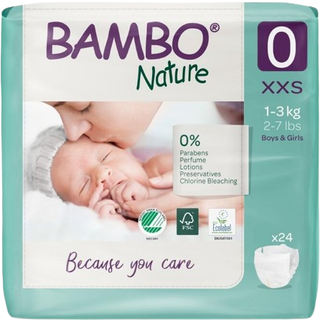 Bambo Nature ECO børne bukseble svanemærket Str.0, 1-3 kg Svanemærket
