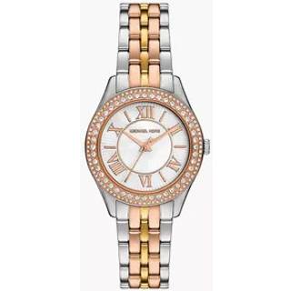 MK Mini Harlowe Pavé Tri-Tone Watch - Silver - Michael Kors - ONE SIZE