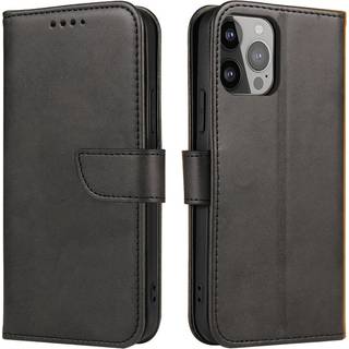 Pung etui med stativ til iPhone 15 Pro Max - Sort