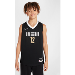 Ja Morant Memphis Grizzlies 2023/24 City Edition Nike Dri-FIT NBA Swingman-trøje til større børn - sort