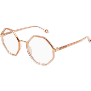 Chloé Kvinde CH0132O 001 Optiske stel Bio-injekt Orange Transparent Geometrisk