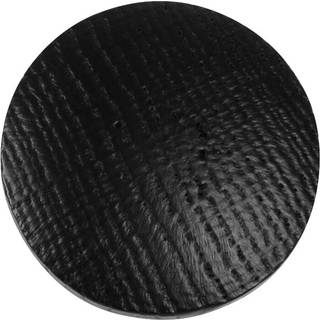 Træknop / knage 2-pak, Ø2,5 cm, sortmalet egetræ