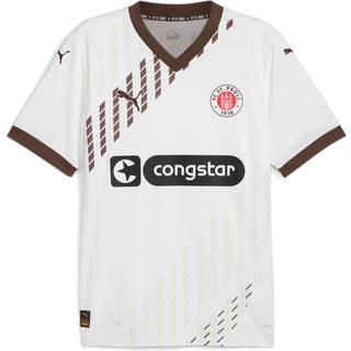 Men&#39;s Puma FC St. Pauli 24/25 Away Jersey, White, Size S, Sport - Espresso Brown - S
