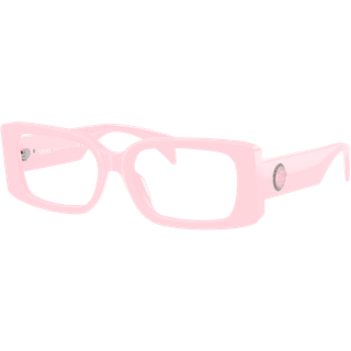 Versace Kvinde VE3362U 5485 Optiske stel Acetat Rosa Transparent Firkantet Normal