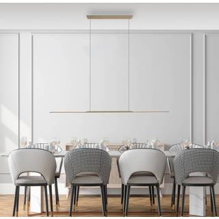 PURE Hængelampe Surface, dæmpbar, Bronze/messing, Stue/spisestue, Aluminium, Moderne