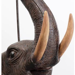 KARE Animal Elephant gulvlampe, brun, naturligt linned, 154 cm