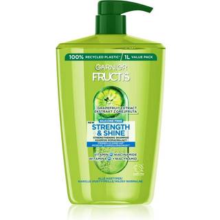Garnier Fructis Strength & Shine Energigivende shampoo til alle hårtyper 1000 ml - 1000 ml