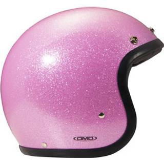 DMD Retro Glitter Pink Jethjelm lyserød S