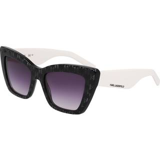 Karl Lagerfeld Kvinde KL6158S 006 Solbriller Acetat Sort Cat Eye Normal Normal