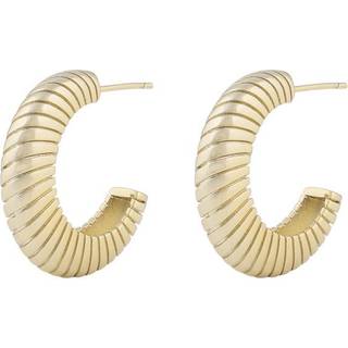 SNÖ of Sweden Dakota Oval Earring Plain Gold