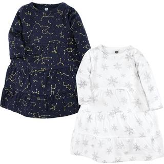 Hudson baby spædbarn og småbørn pige bomuld kjoler metallisk snefnugstjerne 6 år