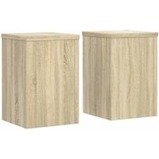plantestativer 2 stk. 25x25x35 cm konstrueret træ sonoma-eg