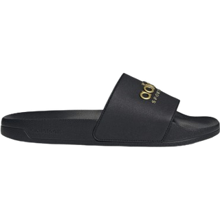 Adilette Shower Slides - Core Black / Core Black / Matte Gold - 39