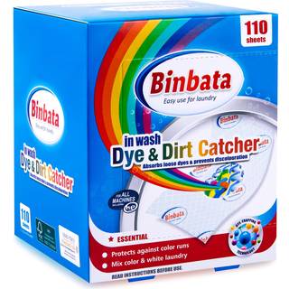 Binbata Color Grasper til vaskeri 110 t?ller duftfrit farvestoffanger essentiel til hjemmebrug farvestoffag grabberplader til vaskeri i vasken