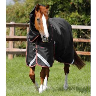 Premier Equine Titan 100g dækken med Snug-fit hals - Sort - 5,0" (115cm)