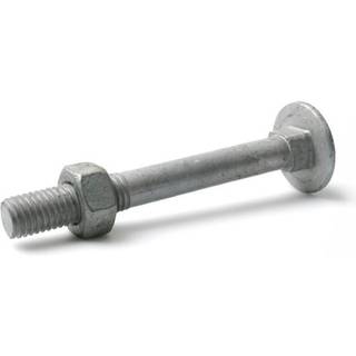 Arvid Nilsson 14910070 Bræddebolte M10 MVBF 4.6, FZV, med møtrik M10x70 mm, 100-pak