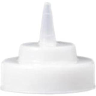 Tablecraft 63TC Squeeze Bottle Replacement Cap Wide Cone Tip Natural (S?t p? 12 pr. Sag)