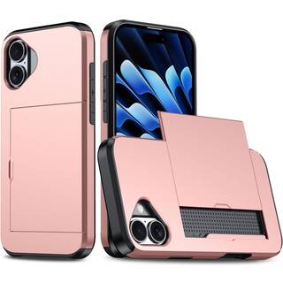 EIDERWOOD iPhone 16 Håndværker Cover m. Kortholder - Rose Gold