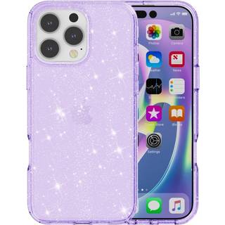EIDERWOOD iPhone 16 Pro Max Hybrid Plastik Bagside Cover - Lilla Glitter
