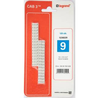 CAB3 Ledningsmærker 1,5-2,5 mm² (9)