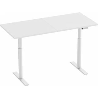 MaxMount Premium Hæve Sænkebord Elektrisk Skrivebord 1600x700mm - Hvid
