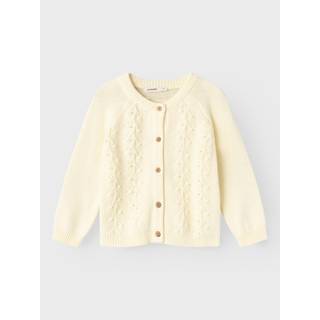Lil Atelier Lemon Icing Strikcardigan
