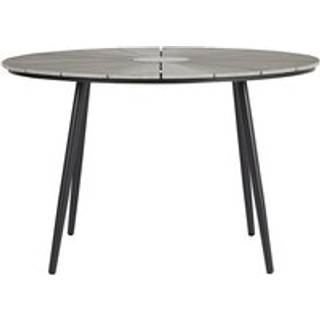 Dance havebord Ø120 cm, sort og lys grå.