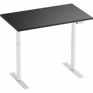 MaxMount Premium Hæve Sænkebord Elektrisk Skrivebord 1200x700mm - Hvid/Sort