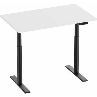 MaxMount Premium Hæve Sænkebord Elektrisk Skrivebord 1200x700mm - Sort/Hvid