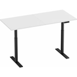 MaxMount Premium Hæve Sænkebord Elektrisk Skrivebord 1600x700mm - Sort/Hvid