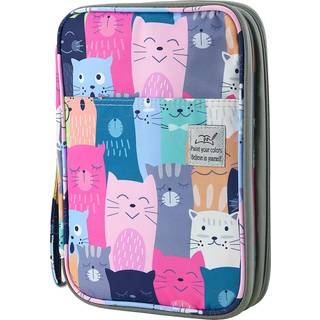 YoUshares 192 Slots Farvet blyantkasse Stor kapacitet Blyant Holder Pen Organizer Bag med lynl?s til Prismacolor Watercolor Coloring Pencils Gel