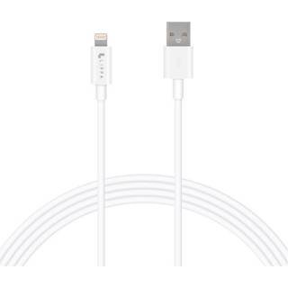 Lippa 12W USB-A til Lightning Kabel - 1 meter - Hvid