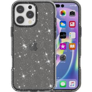 EIDERWOOD iPhone 16 Pro Max Hybrid Plastik Bagside Cover - Sort Glitter