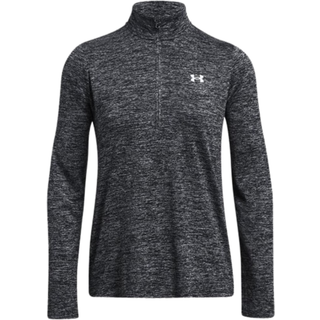 Under Armour Women's Tech 1/2 Zip Twist Sweat& træningsjakke Damer størrelse M farve grå/sort