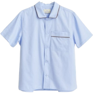 HAY - Outline Pyjama - Kortærmet Shirt - S/M - Soft Blue