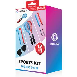 Oniverse Nintendo Switch sportssæt 12-i-1 - rød/blå