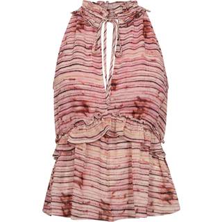 Co'couture top - Tie Line Frill Halter bubblegum